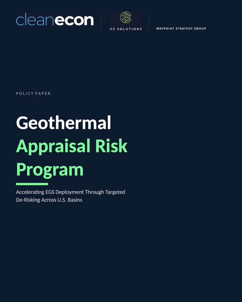 Geothermal Appraisal Risk Program cover