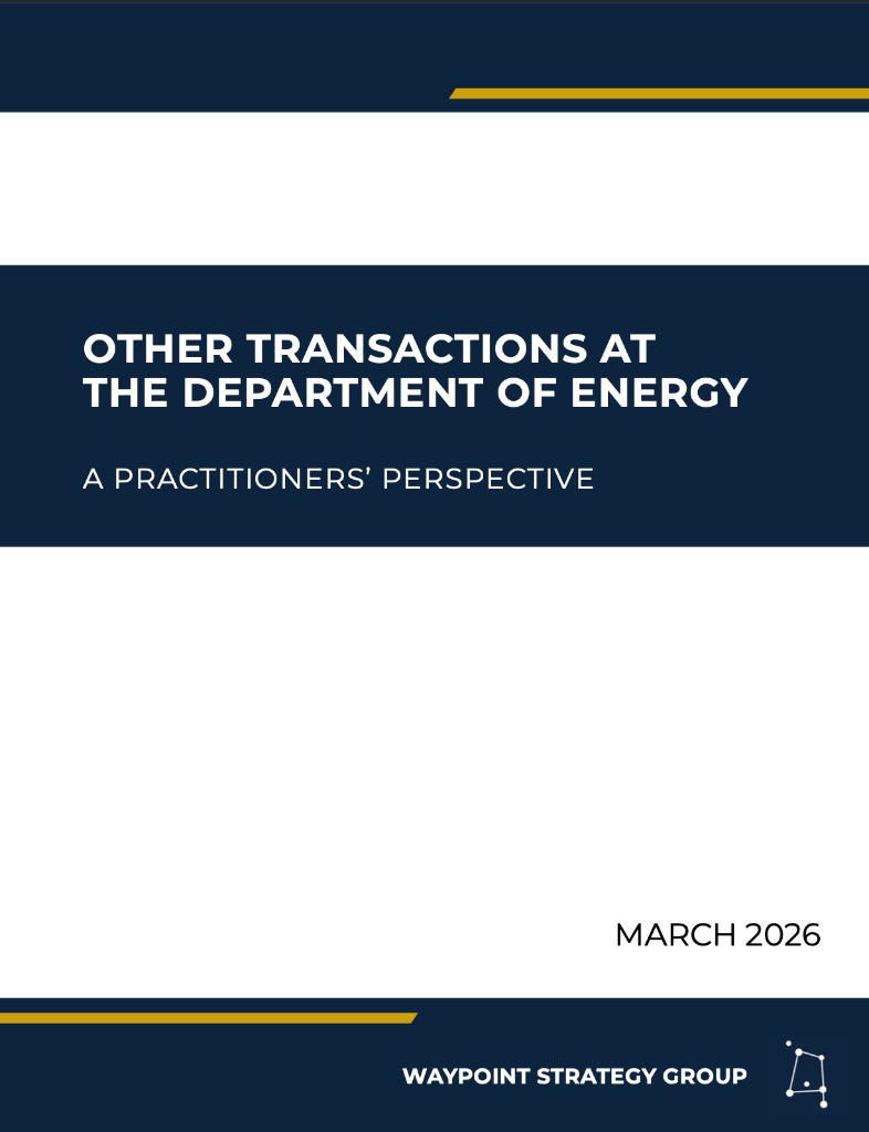 Other Transactions at DOE report cover